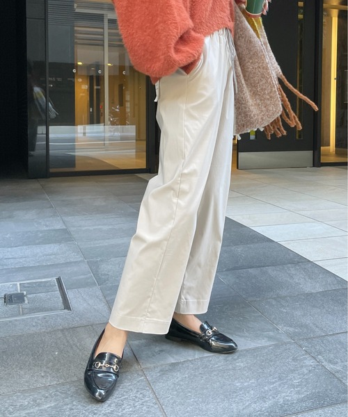 StyleSea（スタイルシー）の「ストレッチストレートワイドパンツ（その他パンツ・レディース・ブラック/パープル/グレイッシュベージュ・FREE）」の14枚目の写真