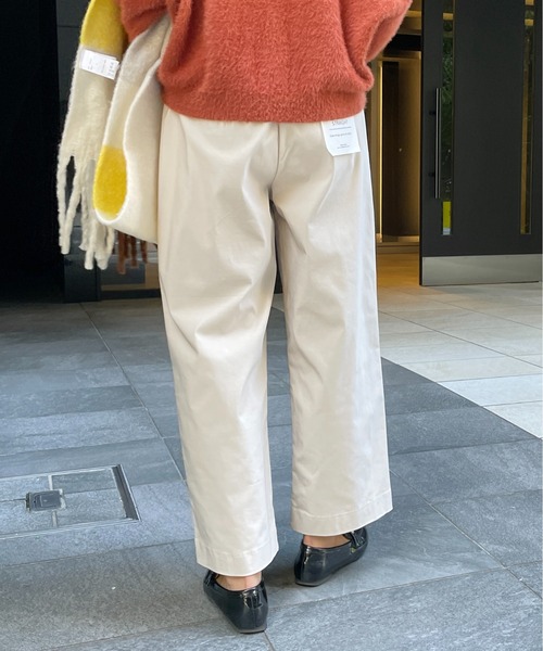 StyleSea（スタイルシー）の「ストレッチストレートワイドパンツ（その他パンツ・レディース・ブラック/パープル/グレイッシュベージュ・FREE）」の18枚目の写真