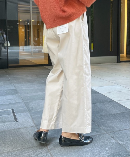 StyleSea（スタイルシー）の「ストレッチストレートワイドパンツ（その他パンツ・レディース・ブラック/パープル/グレイッシュベージュ・FREE）」の19枚目の写真