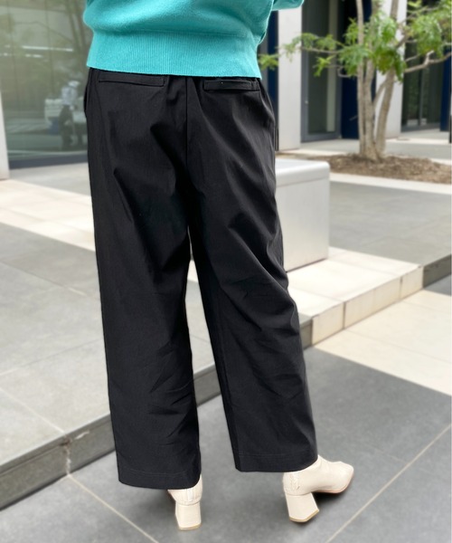 StyleSea（スタイルシー）の「ストレッチストレートワイドパンツ（その他パンツ・レディース・ブラック/パープル/グレイッシュベージュ・FREE）」の9枚目の写真