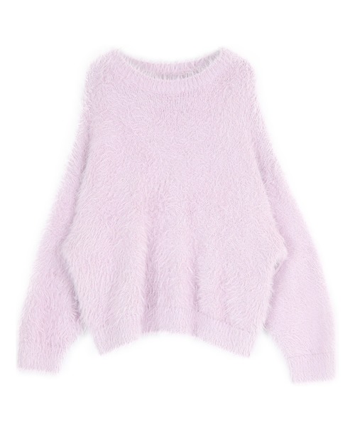 UR'S(ユアーズ)の「シャギーオーバーサイズニット(ニット/セーター・レディース・ブルー/ライトベージュ/チャコール/アイボリー/ライトグレー/ピンク系その他/ネイビー/ラベンダー/ブラウン・S/M/L)」の8枚目の写真