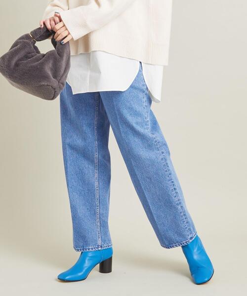 BEAUTY&YOUTH UNITED ARROWS（ビューティーアンドユースユナイテッドアローズ）の「コットンデニム ストレート パンツ -ウォッシャブル-（デニムパンツ・レディース・ネイビー/コバルトブルー・S/M）」の9枚目の写真