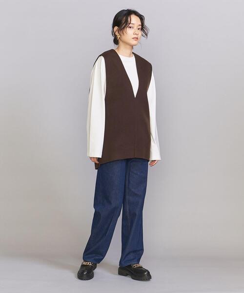 BEAUTY&YOUTH UNITED ARROWS（ビューティーアンドユースユナイテッドアローズ）の「コットンデニム ストレート パンツ -ウォッシャブル-（デニムパンツ・レディース・ネイビー/コバルトブルー・S/M）」の17枚目の写真