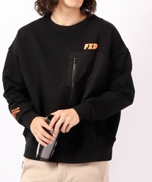 FLASH PACKER ポケットクルーネックスウェット