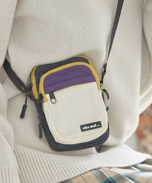 niko and...（ニコアンド）の「オリジナルマイクロお財布ショルダーバッグ（ショルダーバッグ・レディース・その他1/ブラック系/オレンジ/カーキ/ベージュ系/その他2/ベージュ系1/ブラック系1/パープル/イエロー/その他3/シルバー/ライトイエロー・0）」の11枚目の写真