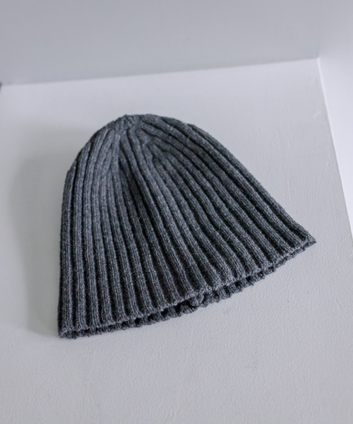 mystic(ミスティック)の「ウールリブニット帽(ハット・レディース・チャコールグレー/ベージュ/ブラック・FREE)」の10枚目の写真