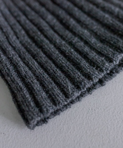 mystic(ミスティック)の「ウールリブニット帽(ハット・レディース・チャコールグレー/ベージュ/ブラック・FREE)」の12枚目の写真