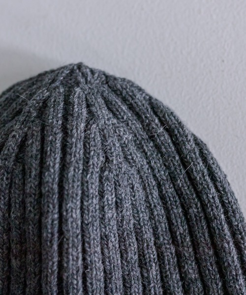 mystic(ミスティック)の「ウールリブニット帽(ハット・レディース・チャコールグレー/ベージュ/ブラック・FREE)」の13枚目の写真