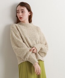 ◆メランジハイネックニットプルオーバー