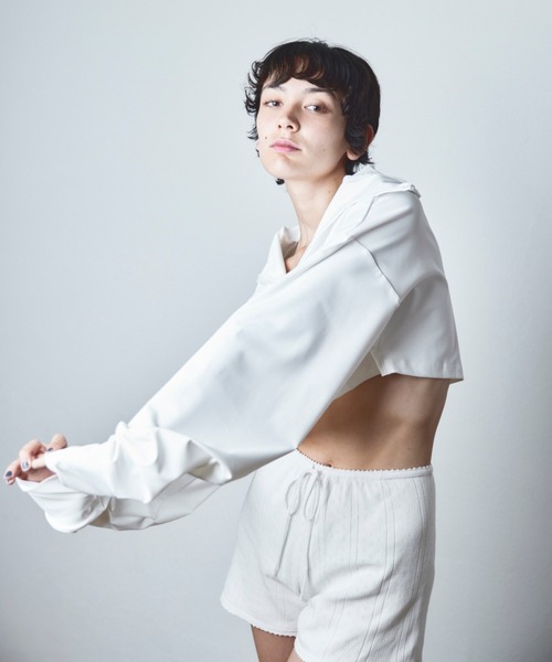 papier パピエ　リブベスト　カットソー papier パピエ リブベスト カットソー