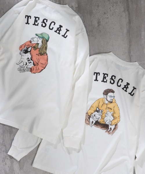 The Endless Summer(エンドレスサマー)の「TES MALIBU STAR LONG SLEEVE T-SHIRT / ロンT(Tシャツ/カットソー・メンズ・ミント/ホワイト・X-LARGE/LARGE/MEDIUM/SMALL)」の9枚目の写真