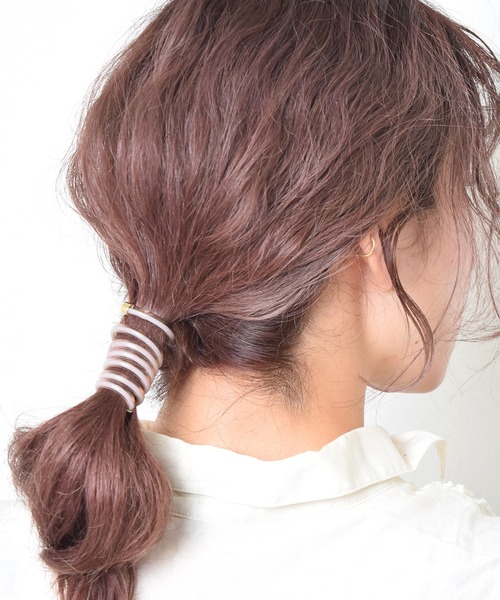 期間限定値下げ中♡ヘアアクセサリー♡フラワー♡M.MODE シンプルクリア/コイルアップ/ポニーフック（その他ヘア