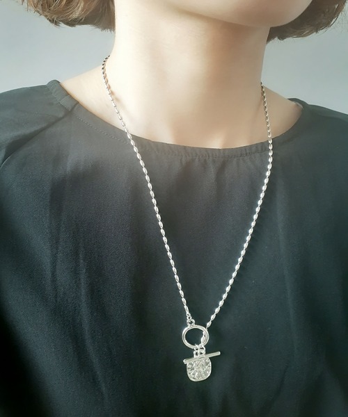 thank U more（サンキューモア）の「カットボールチェーン コインモチーフ ネックレス（ネックレス・レディース・シルバー/ゴールド・FREE）」の4枚目の写真