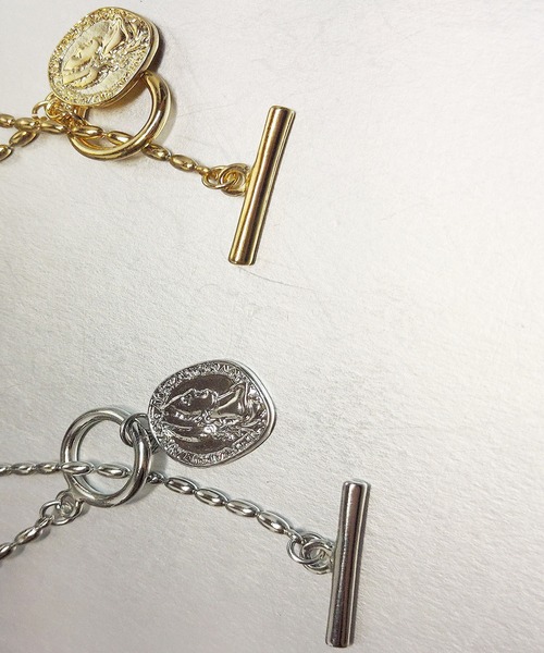 thank U more（サンキューモア）の「カットボールチェーン コインモチーフ ネックレス（ネックレス・レディース・シルバー/ゴールド・FREE）」の7枚目の写真