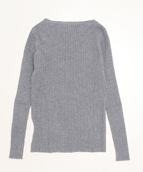 gossip！ロサンゼルス（ゴシップロサンゼルス）の「Vネックリブニット（ニット/セーター・レディース・ホワイト系その他/ベージュ/グレー/ピンク/ブラック/ブラウン/ワインレッド・FREE）」の10枚目の写真