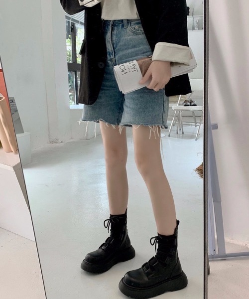 Burner（バーナー）の「【OKUOKU　0909】レースアップ　厚底　ソックスブーツ　oku-shoes-654448418754-55（ブーツ・レディース・C/A/B・36/38/40）」の10枚目の写真