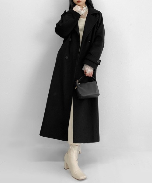 LVEU.（ラブユ.）の「【LVEU.】シースルーレースハイネックトップス / トップス カットソー シースルー シアー 刺繍 レース ハイネック レイヤード 花柄 フラワー ブラック ホワイト（Tシャツ/カットソー・レディース・ブラック/アイボリー・FREE）」の8枚目の写真