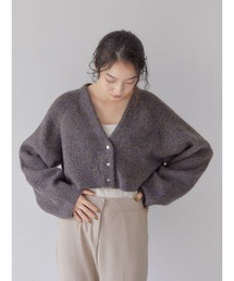 Ayla | mix melange short cardigan(カーディガン/ボレロ)