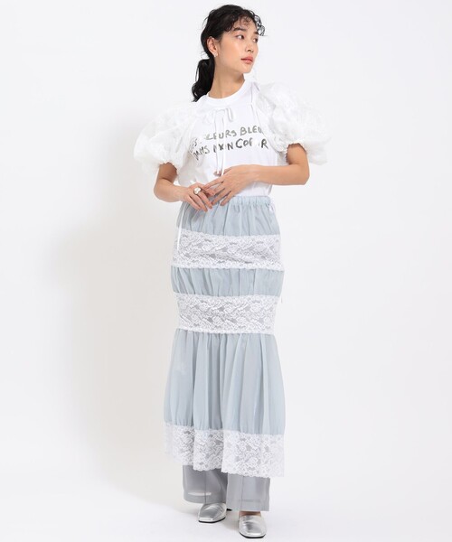 Ray BEAMS(レイビームス)の「MIYAO × Ray BEAMS / 別注 パフ スリーブ ボレロ(カーディガン/ボレロ・レディース・ホワイト・ONE SIZE)」の3枚目の写真