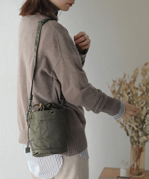 Mackintosh×PORTER●バケット2way●ショルダーバッグ●カーキ PORTER（ポーター）の「《追加》【MACKINTOSH×PORTER】 BUCKET