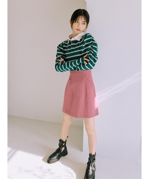 LILY BROWN(リリーブラウン)の「ギャザースリーブコンパクトラガーシャツ(シャツ/ブラウス・レディース・レッド/グリーン/ネイビー・FREE)」の12枚目の写真