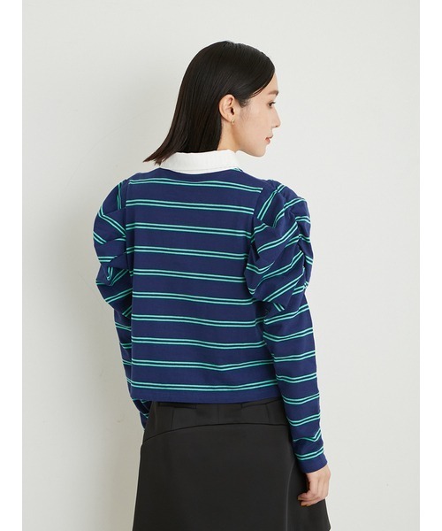 LILY BROWN(リリーブラウン)の「ギャザースリーブコンパクトラガーシャツ(シャツ/ブラウス・レディース・レッド/グリーン/ネイビー・FREE)」の7枚目の写真