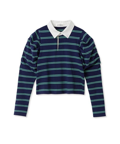 LILY BROWN(リリーブラウン)の「ギャザースリーブコンパクトラガーシャツ(シャツ/ブラウス・レディース・レッド/グリーン/ネイビー・FREE)」の13枚目の写真