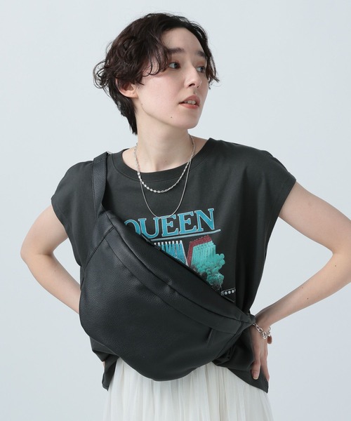 BAYFLOW（ベイフロー）の「ビッグボディーバッグ（ボディバッグ/ウエストポーチ・レディース・ブラック/アイボリー・FREE）」の19枚目の写真