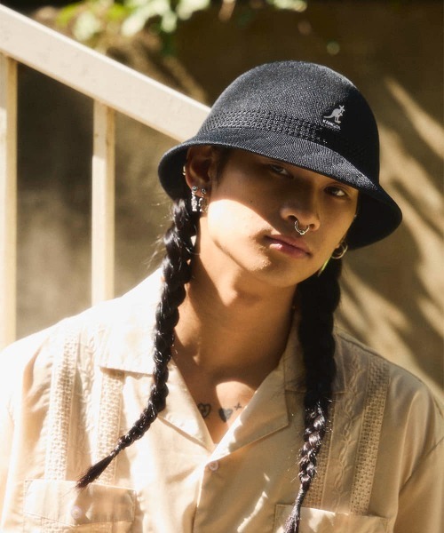 KANGOL WIND AND SEAウールハット XL ブラック TROPIC RAP HAT | M(07) BLACK (01) | HAT | ハット | ｜帽子
