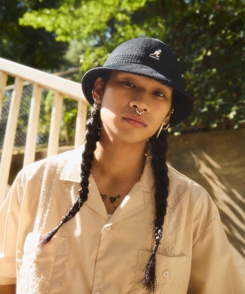 KANGOL WIND AND SEAウールハット XL ブラック TROPIC RAP HAT | M(07) BLACK (01) | HAT | ハット | ｜帽子