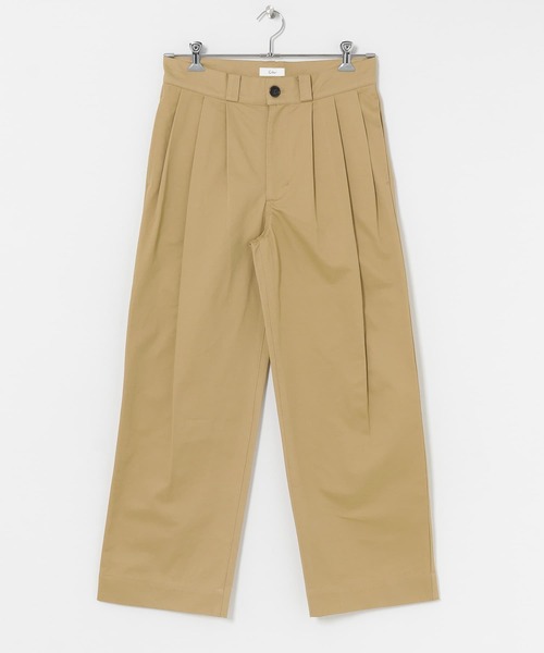 Couleur Meler（クルールメリー）の「Couleur Meler sakasa　triple tuck chino pants（その他パンツ・メンズ・オフホワイト/ベージュ/カーキ・MEDIUM/LARGE）」の18枚目の写真