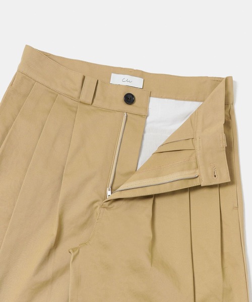 Couleur Meler（クルールメリー）の「Couleur Meler sakasa　triple tuck chino pants（その他パンツ・メンズ・オフホワイト/ベージュ/カーキ・MEDIUM/LARGE）」の19枚目の写真