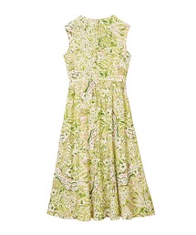 アナイ】ワンピース ボタニカルフラワープリント ブラック マルチ