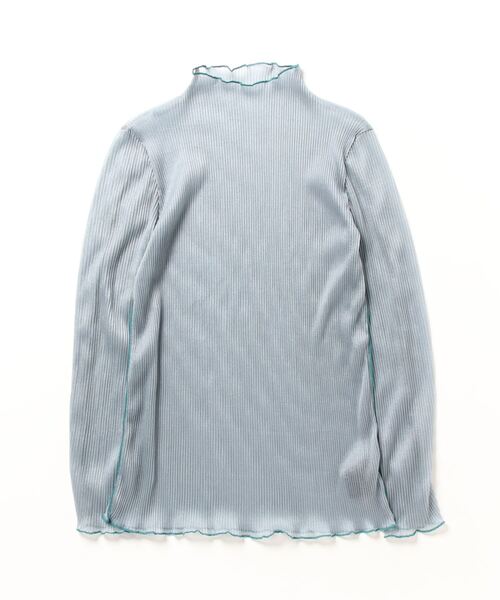 AULA AILA（アウラアイラ）の「AULA AILA（アウラ アイラ）SHEER PLEATS PULLOVER（Tシャツ/カットソー・レディース・ベージュ/その他18/アイボリー/ブラック・0）」の4枚目の写真