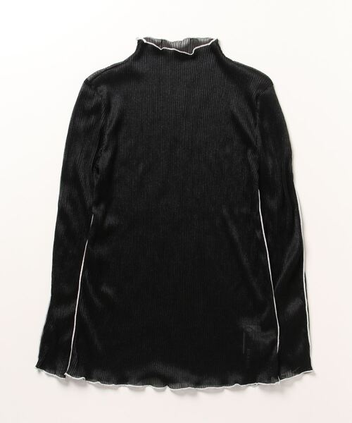 AULA AILA（アウラアイラ）の「AULA AILA（アウラ アイラ）SHEER PLEATS PULLOVER（Tシャツ/カットソー・レディース・ベージュ/その他18/アイボリー/ブラック・0）」の3枚目の写真