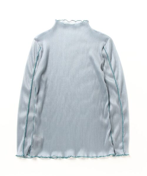 AULA AILA（アウラアイラ）の「AULA AILA（アウラ アイラ）SHEER PLEATS PULLOVER（Tシャツ/カットソー・レディース・ベージュ/その他18/アイボリー/ブラック・0）」の5枚目の写真