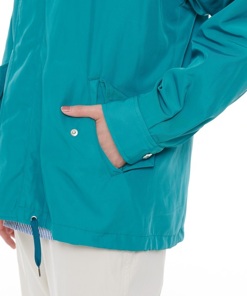 Arnold Palmer（アーノルドパーマー）の「撥水・花粉ガード ブライトツイル シェア マウンテンパーカー（マウンテンパーカー・レディース・グリーン/ブラック/ベージュ・M/L/S/LL/XS）」の8枚目の写真