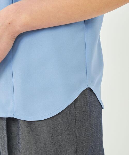 【WEB限定】フレアスリーブブラウス-吸水速乾・UVカット・防シワ・マシンウォッシャブル-