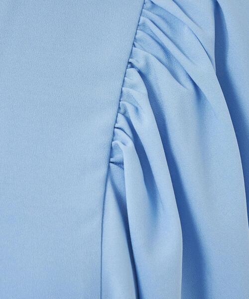 【WEB限定】フレアスリーブブラウス-吸水速乾・UVカット・防シワ・マシンウォッシャブル-