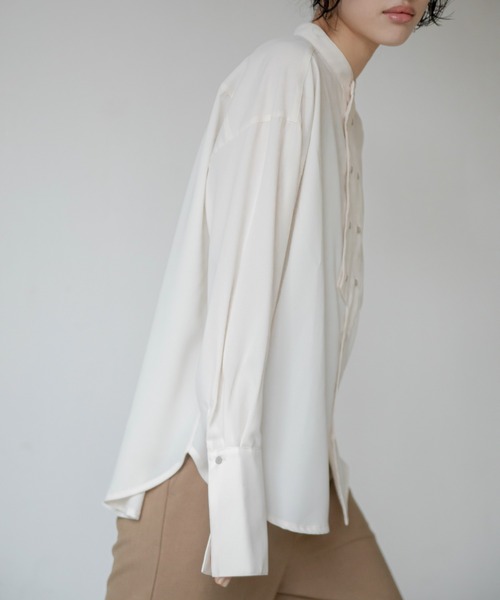 VACANCY（ヴァカンシー）の「ダブルボタンシャツ（シャツ/ブラウス・レディース・ホワイト/ライトグレー・FREE）」の11枚目の写真