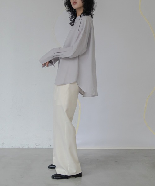VACANCY（ヴァカンシー）の「ダブルボタンシャツ（シャツ/ブラウス・レディース・ホワイト/ライトグレー・FREE）」の22枚目の写真