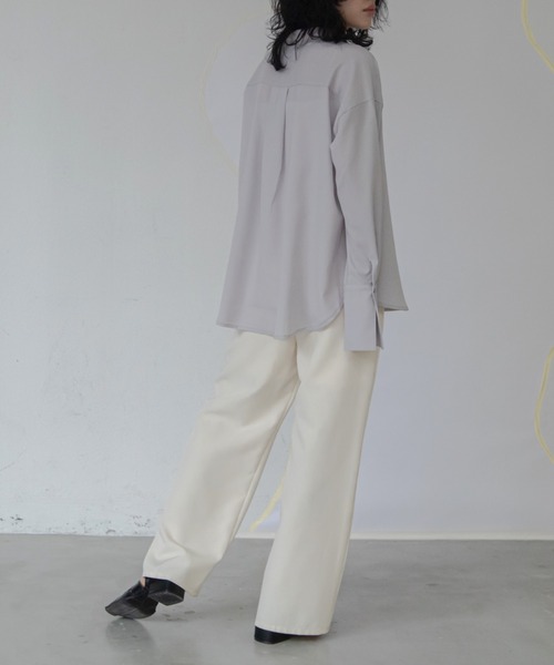 VACANCY（ヴァカンシー）の「ダブルボタンシャツ（シャツ/ブラウス・レディース・ホワイト/ライトグレー・FREE）」の16枚目の写真