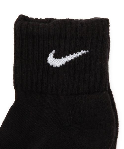 NIKE（ナイキ）の「NIKE（ナイキ） 3P コットンクッション　クォーターソックス（ソックス/靴下・メンズ・ホワイト/ブラック・LARGE/MEDIUM/X-LARGE）」の5枚目の写真