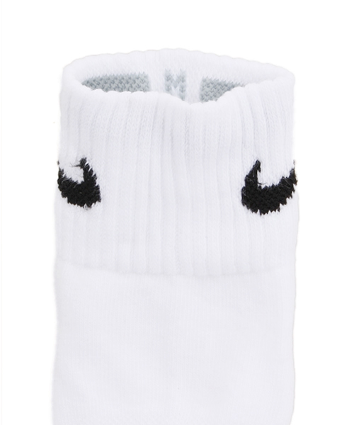 NIKE（ナイキ）の「NIKE（ナイキ） 3P コットンクッション　クォーターソックス（ソックス/靴下・メンズ・ホワイト/ブラック・LARGE/MEDIUM/X-LARGE）」の4枚目の写真