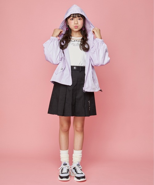 JENNI love(ジェニィラブ)の「チュール切替えフリルロンT(Tシャツ/カットソー・キッズ・オフホワイト/ピンク/ラベンダー・130cm/140cm/150cm/160cm)」の5枚目の写真