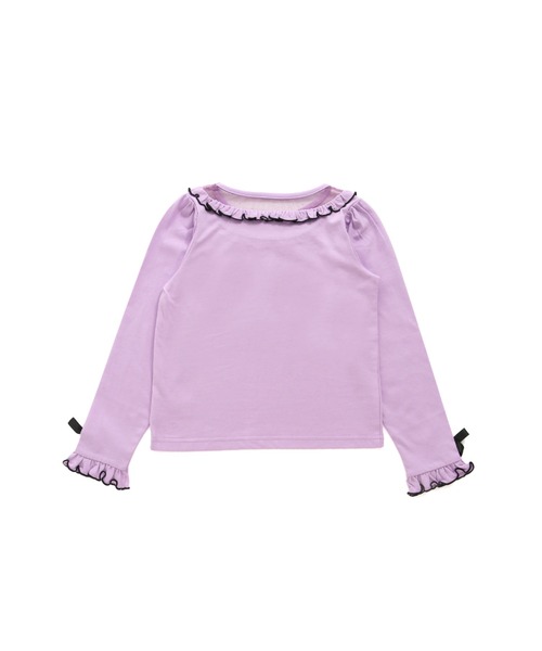 JENNI love(ジェニィラブ)の「チュール切替えフリルロンT(Tシャツ/カットソー・キッズ・オフホワイト/ピンク/ラベンダー・130cm/140cm/150cm/160cm)」の15枚目の写真