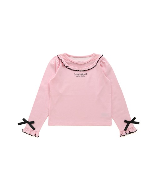 JENNI love(ジェニィラブ)の「チュール切替えフリルロンT(Tシャツ/カットソー・キッズ・オフホワイト/ピンク/ラベンダー・130cm/140cm/150cm/160cm)」の16枚目の写真