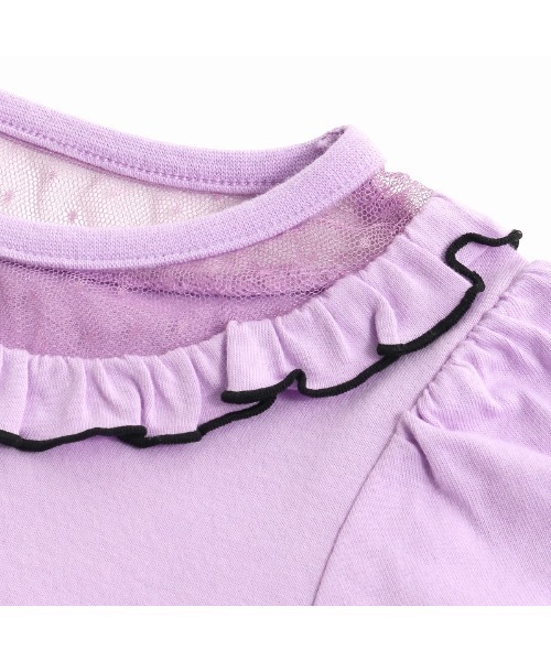 JENNI love(ジェニィラブ)の「チュール切替えフリルロンT(Tシャツ/カットソー・キッズ・オフホワイト/ピンク/ラベンダー・130cm/140cm/150cm/160cm)」の19枚目の写真