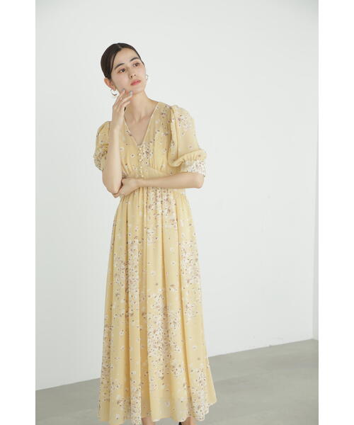 JILL STUART(ジルスチュアート)の「◆モノトーンフラワーワンピース(ワンピース・レディース・イエロー/ブラック・2/4)」の20枚目の写真