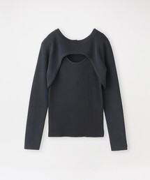 LOVELESS | クロップドレイヤードコンビニット(ニット/セーター)